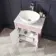 Bermuda Cashmere Pink Vanity with Marble Top & Oval Counter Top Basin 600mm
