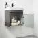 Corsica Tungsten Grey Wall Hung Slimline Basin Vanity 400mm
