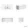Sorrento Fluted Coastal White Wall Hung Basin Drawer Vanity 1000mm