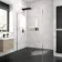 Copenhagen Easy Clean 8mm Wet Room Shower Glass Panel 1400mm & 250mm Return Panel