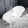 Grosvenor 1800mm Roll Top Bath - White Claw Feet