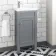 Bermuda Dove Grey Cloakroom Basin Vanity 400mm