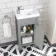 Bermuda Dove Grey Cloakroom Basin Vanity 400mm