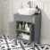 Bermuda Dove Grey Vanity With Curved Counter Top Basin 600mm