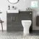 Harper Charcoal Elm Combination Vanity Basin with Marble Top & Atlanta Toilet 1000mm