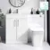Mersey Gloss White Combination Vanity Basin and Houston Toilet 1100mm