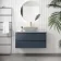 Corsica Inky Blue Drawer Vanity with Marble Top 1000mm - Excludes Counter Top Basin
