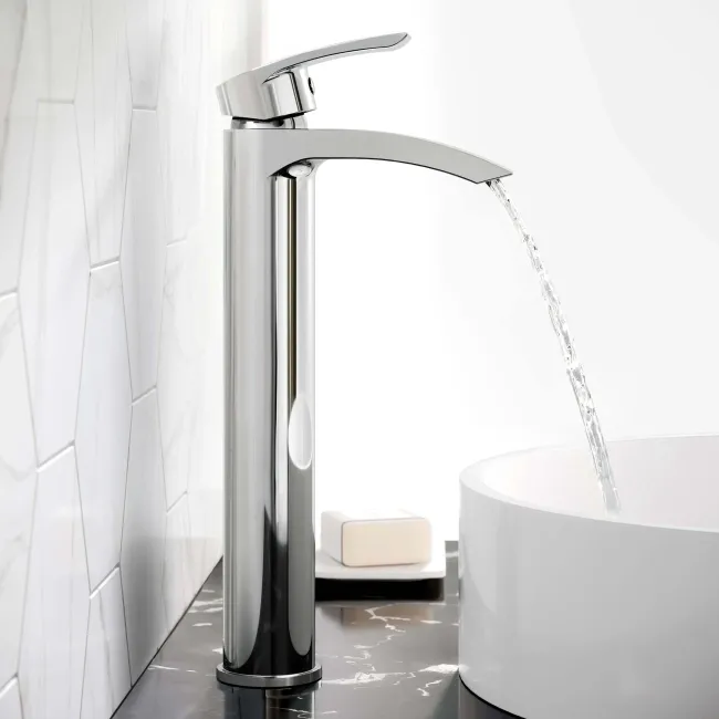 Spey Chrome High Rise Basin Mixer Tap
