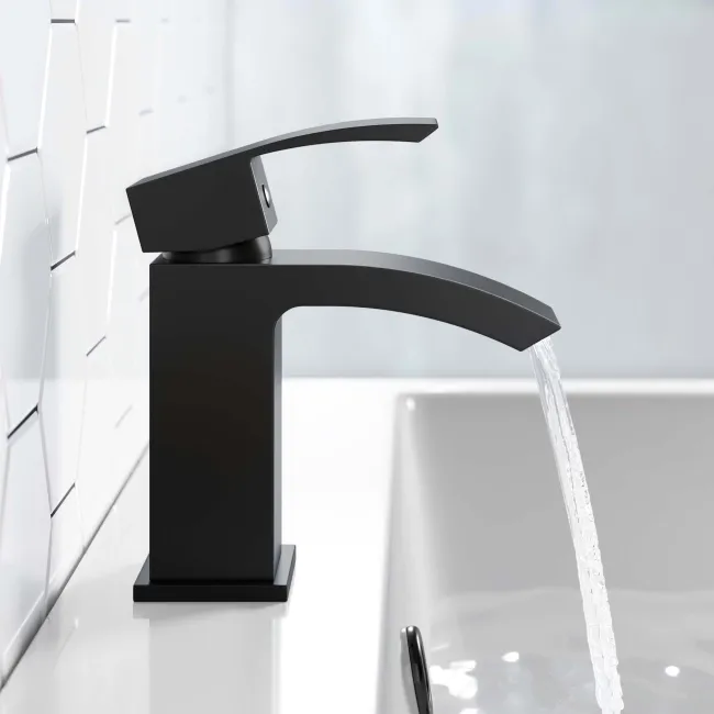 Brora Matt Black Basin Mixer Tap