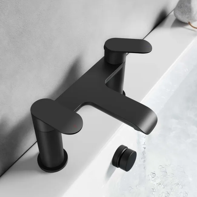 Tay Matt Black Bath Filler