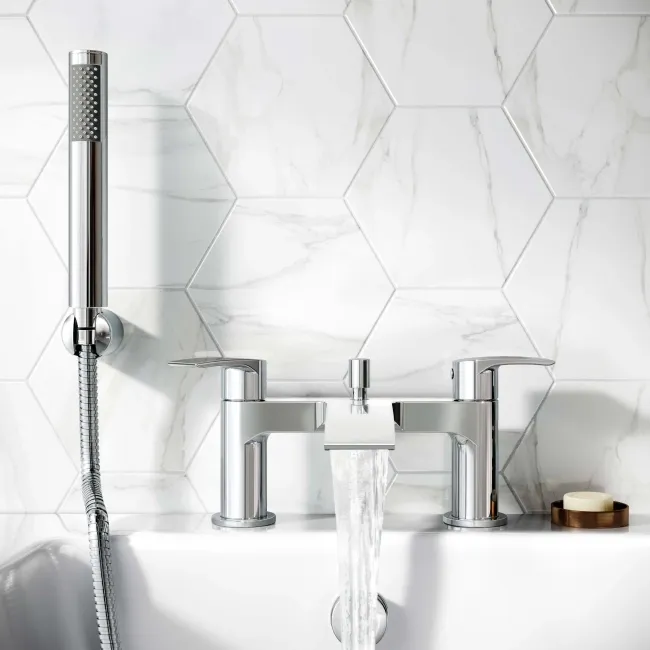 Spey Chrome Bath Filler & Handheld Shower