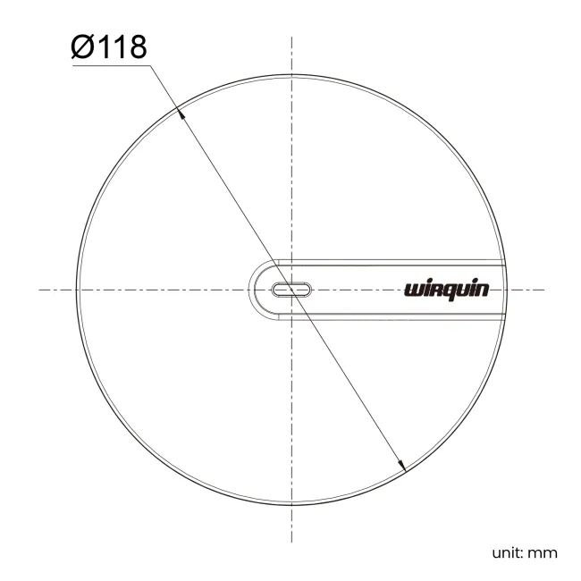 Wirquin Brushed Brass Slim Dome Only