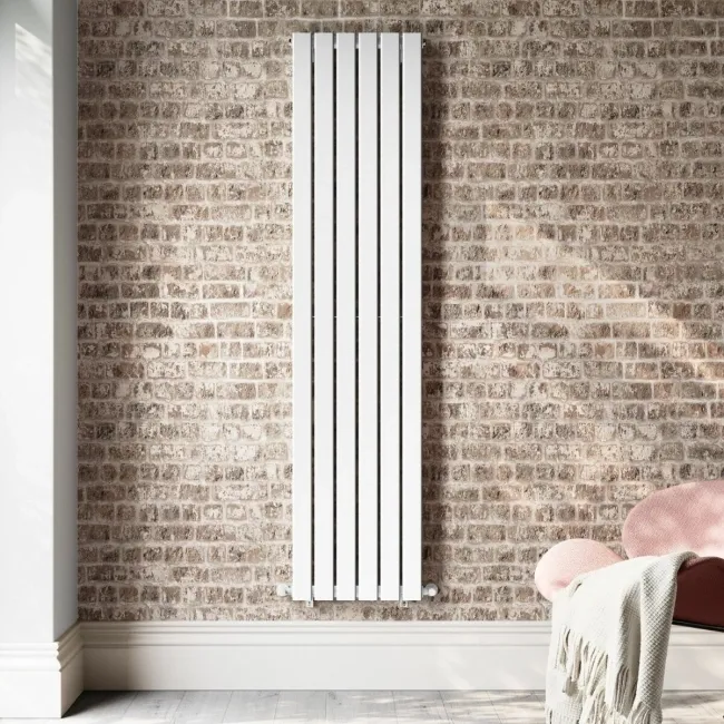 Faro White Double Flat Panel Vertical Radiator 1800x420mm