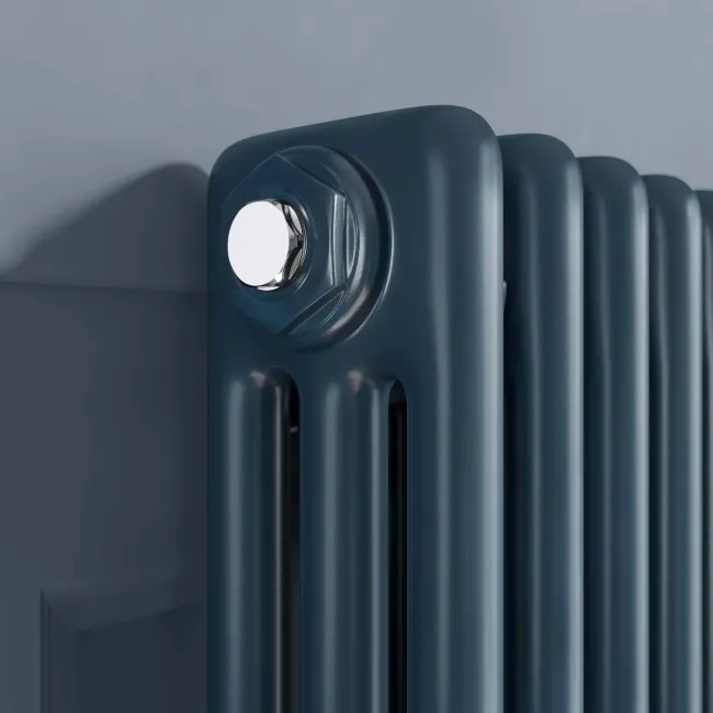 Athens Inky Blue Triple Column Vertical Traditional Radiator 1800x560mm