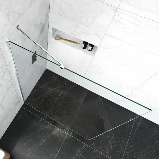 Copenhagen Easy Clean 8mm Wet Room Shower Glass Panel 1400mm