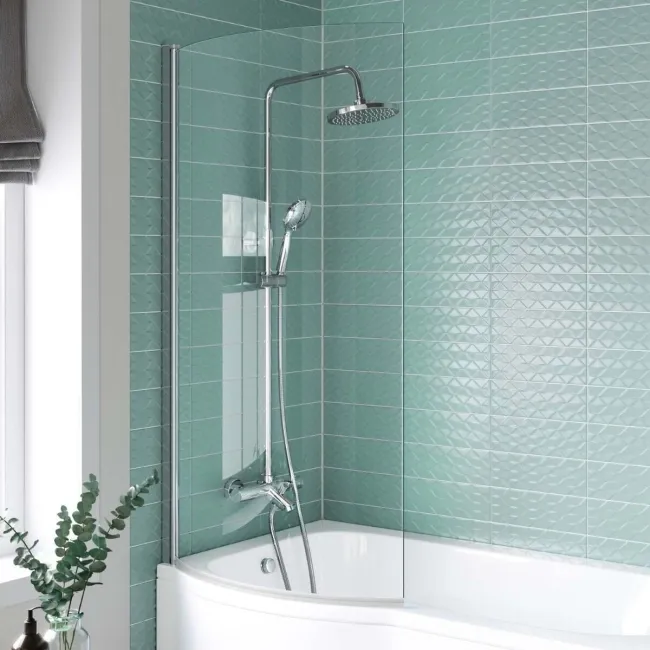 4mm P Shaped Bath Screen