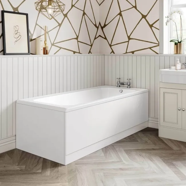 750 Super Strength Reinforced Acrylic Straight Bath End Panel