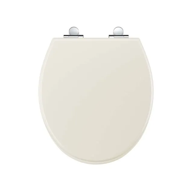 Hudson Traditional Chalk White Wooden Soft Close Toilet Seat
