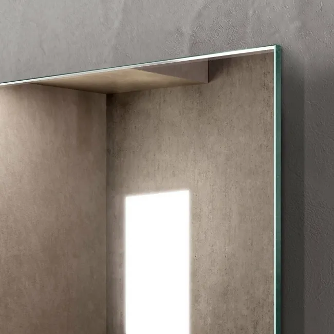 Emielia Battery Operated Illuminated LED Cloakroom Mirror 600x400mm