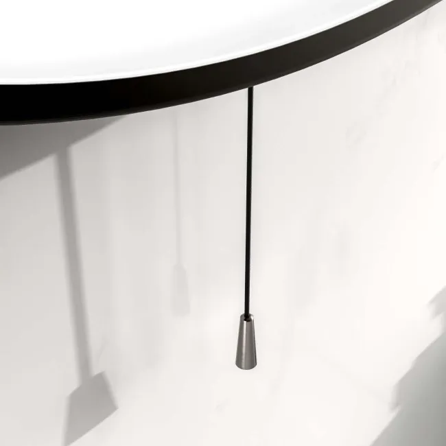 Mollie Battery Operated Black Framed Illuminated LED Mirror 600mm