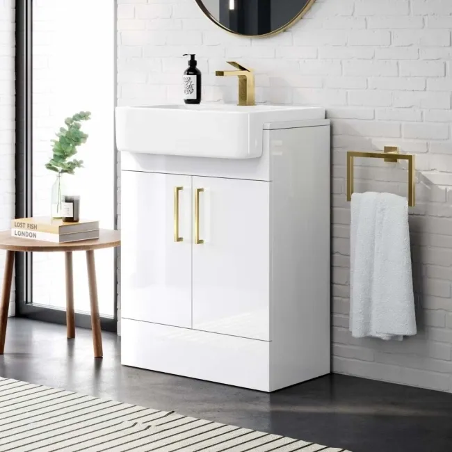 Brushed Brass Handle for Harper Vanity Unit