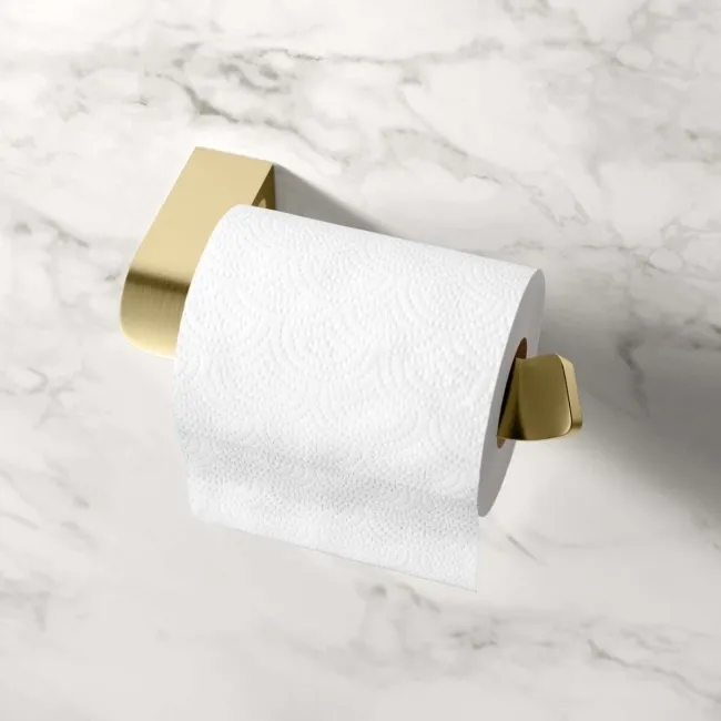 Eloise Brushed Brass Toilet Roll Holder