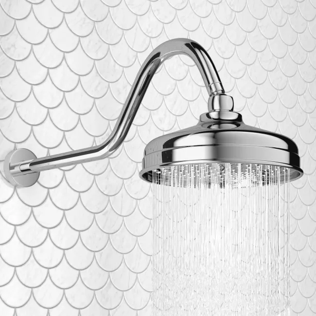 Shannon Premium Traditional Thermostatic Shower Set - 200mm Head & Slider Shower