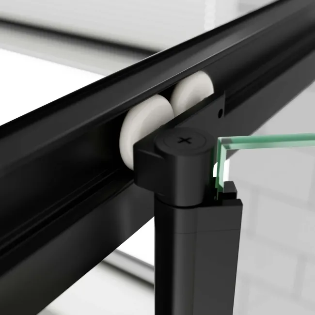 London Matt Black 6mm Bifold Shower Enclosure 700x700mm