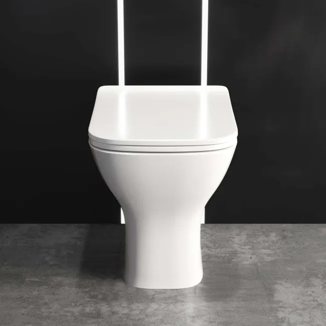 Atlanta Back To Wall Toilet With Soft Close Slim Seat
