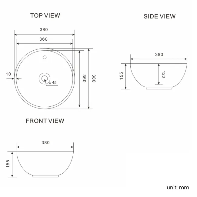 Milos Slate Grey Vanity with Mesa Basin 500mm - Traditional Handles