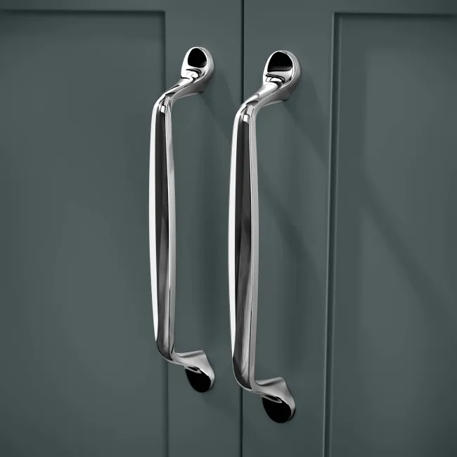 Milos Mystic Green Vanity with Oval Basin 500mm - Traditional Handles