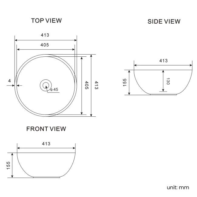 Lucia Inky Blue Vanity with Marble Top & Round Counter Top Basin 1030mm - Brass Knurled Handles