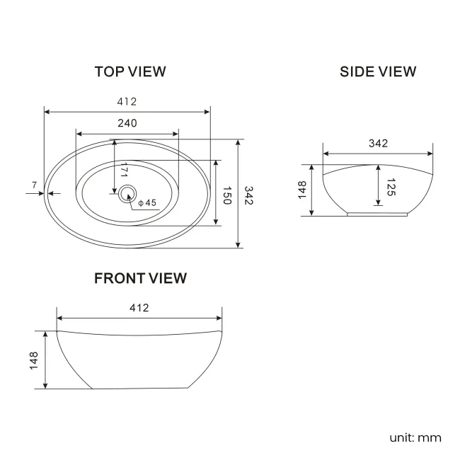 Elba Dawn Oak Wall Hung Drawer Vanity with Marble Top & Oval Counter Top Basin 600mm