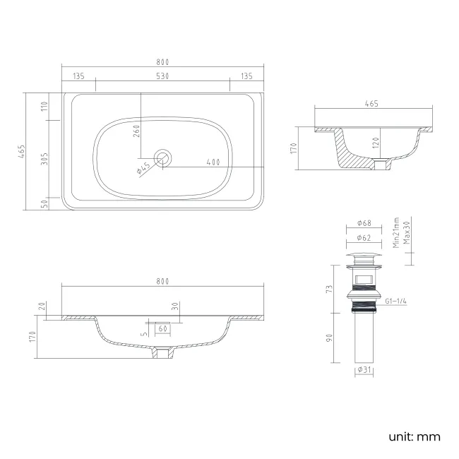 Sorrento Fluted Coastal White Wall Hung Drawer Vanity with Matt White Basin 800mm