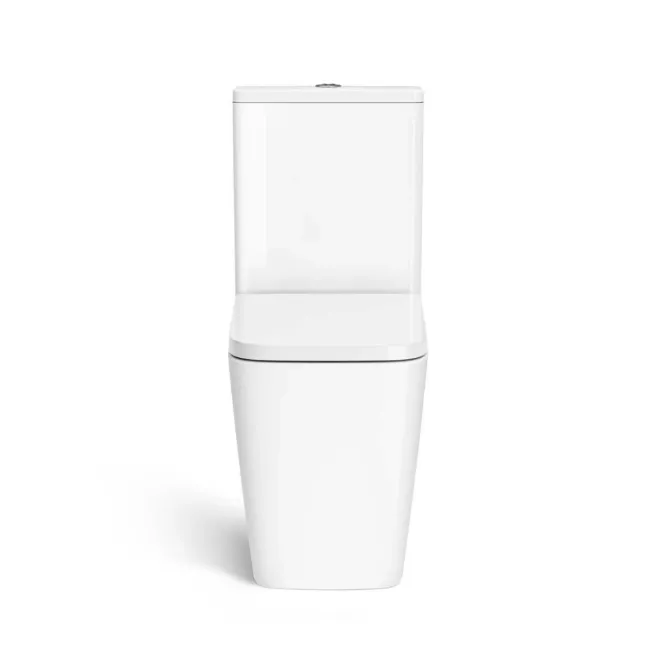 Nevada Rimless Close Coupled Toilet With Premium Soft Close Seat