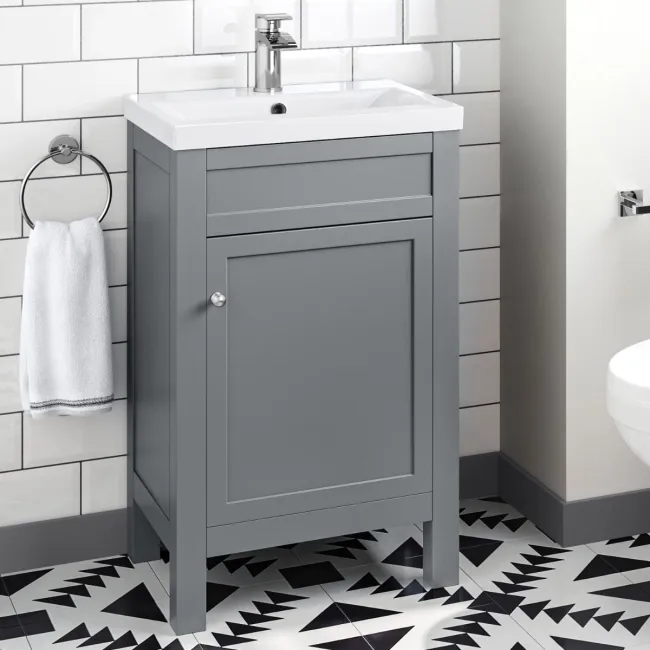 Bermuda Dove Grey Basin Vanity 500mm