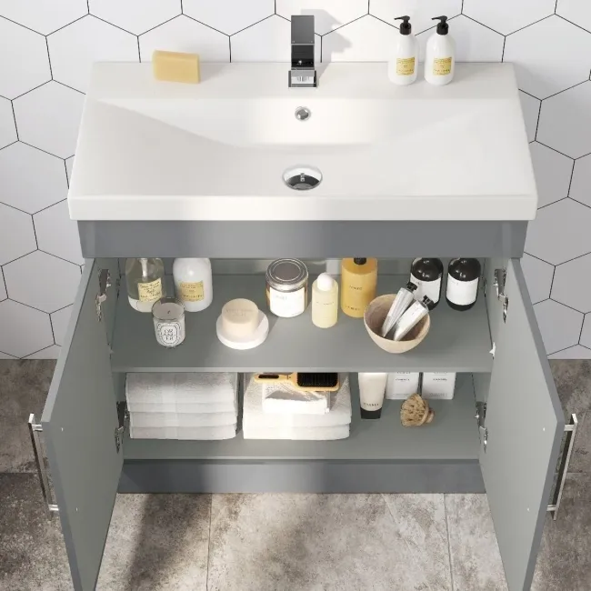 Avon Stone Grey Basin Vanity 800mm