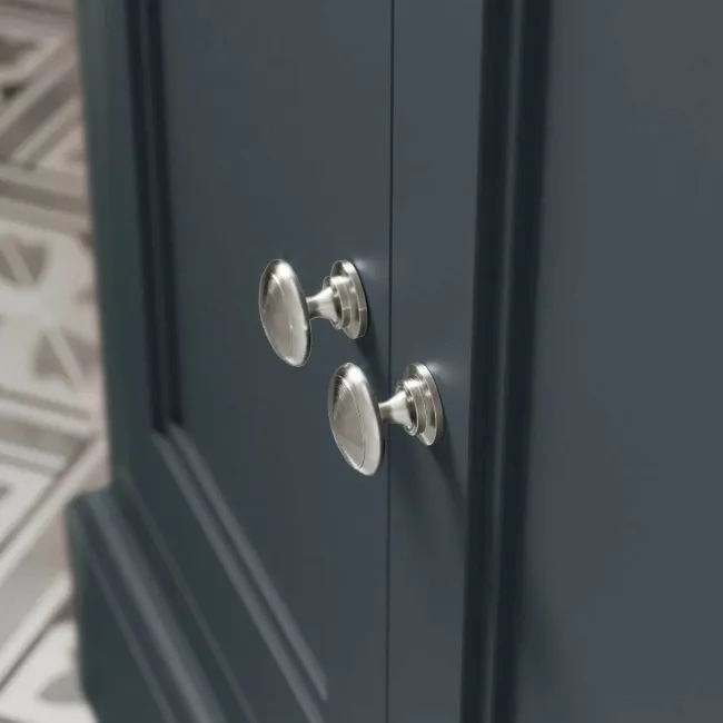 Lucia Inky Blue Cabinet with Oak Effect Top 640mm - Excludes Counter Top Basin