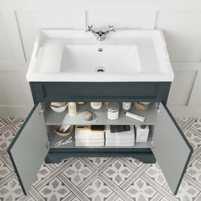 Lucia Inky Blue Basin Vanity 830mm