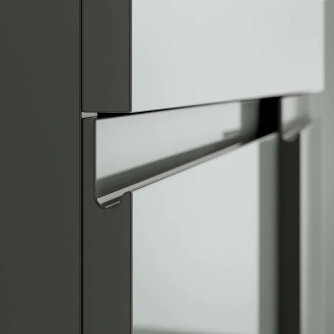 Trent Stone Grey Basin Vanity 600mm and Toilet Set