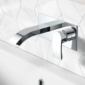 Severn Chrome Wall Mounted Basin Mixer Tap