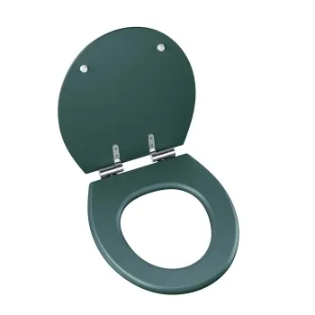 Hudson Traditional Midnight Green Wooden Soft Close Toilet Seat
