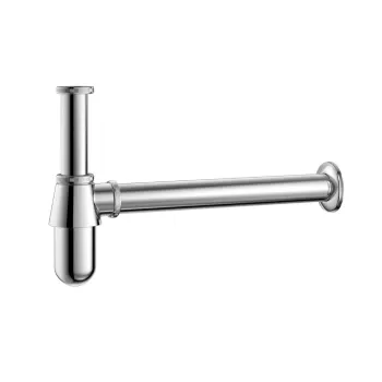 Chrome Traditional Solid Brass Bottle Trap