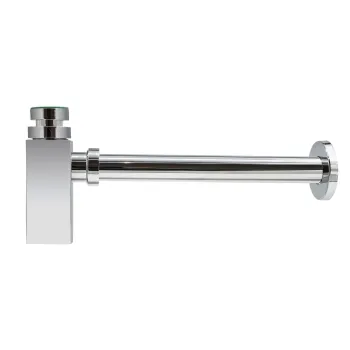 Chrome Square Basin Bottle Trap