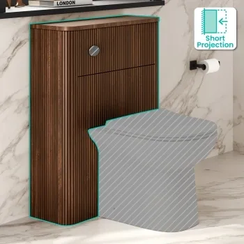 Sorrento Black Walnut 600 Toilet Unit