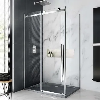 Oslo Premium Easy Clean 8mm Sliding Shower Enclosure 1200x900mm