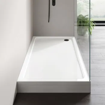 London Rectangular Stone Shower Tray 1700x900mm & Riser Kit