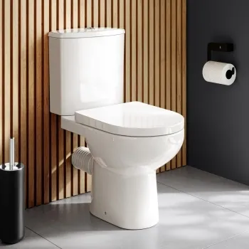 Casper Rimless Close Coupled Toilet With Soft Close Seat
