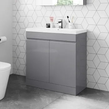 Trent Stone Grey Basin Vanity 800mm