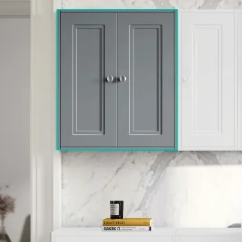 Dove Grey Wall Hung Cabinet 700x600mm